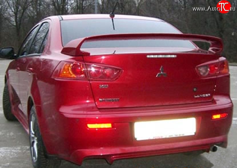 8 199 р. Спойлер Zodiak Mitsubishi Lancer 10 седан дорестайлинг (2007-2010) (Неокрашенный)  с доставкой в г. Йошкар-Ола