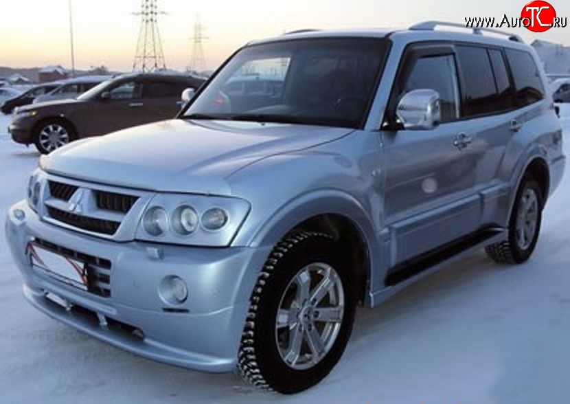 10 599 р. Накладка переднего бампера Sport Mitsubishi Pajero 3 V70 дорестайлинг (1999-2003) (Неокрашенная)  с доставкой в г. Йошкар-Ола