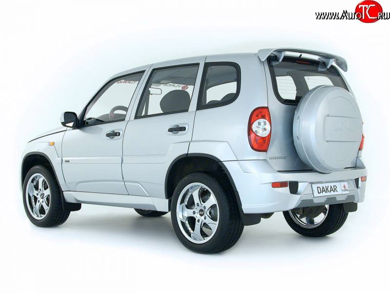 2 499 р. Арки крыльев Dakar Chevrolet Niva 2123 дорестайлинг (2002-2008) (Неокрашенные)  с доставкой в г. Йошкар-Ола