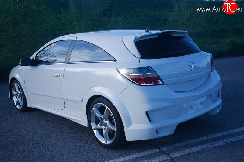 10 399 р. Задний бампер DM-Style  Opel Astra  H GTC (2004-2011) хэтчбек 3 дв. дорестайлинг, хэтчбек 3 дв. рестайлинг (Без сетки, Неокрашенный)  с доставкой в г. Йошкар-Ола