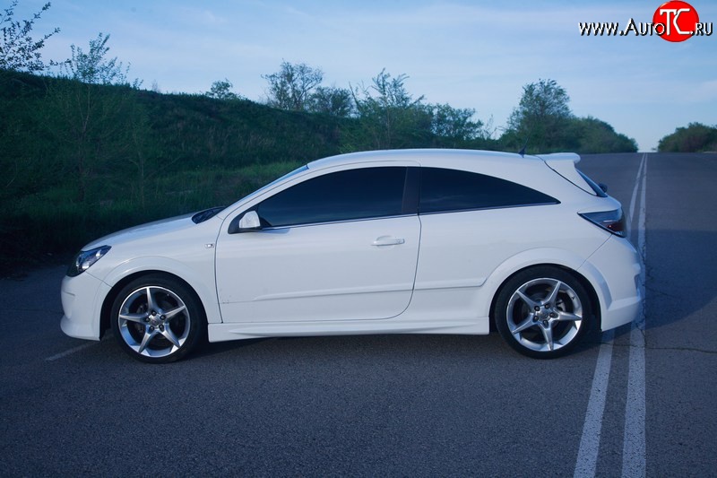 4 599 р. Пороги накладки DM-Style  Opel Astra  H GTC (2004-2011) хэтчбек 3 дв. дорестайлинг, хэтчбек 3 дв. рестайлинг (Неокрашенные)  с доставкой в г. Йошкар-Ола