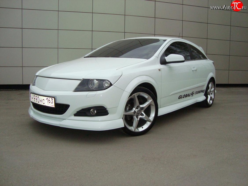 4 499 р. Глухая решётка радиатора Global Tuning Opel Astra H GTC хэтчбек 3 дв. дорестайлинг (2004-2006) (Неокрашенная)  с доставкой в г. Йошкар-Ола