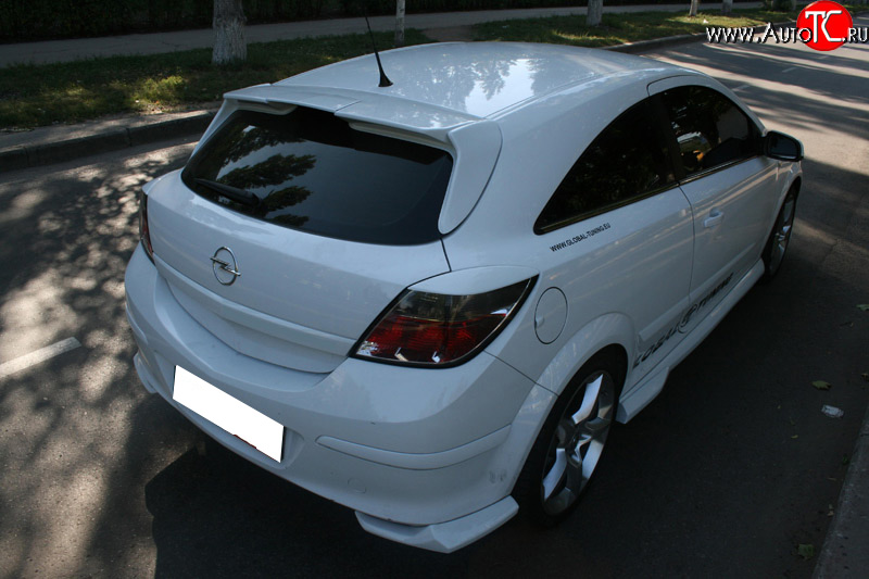 4 049 р. Спойлер на дверь багажника Global Tuning Opel Astra H GTC хэтчбек 3 дв. дорестайлинг (2004-2006) (Неокрашенный)  с доставкой в г. Йошкар-Ола