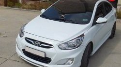 3 399 р. Накладка CT на передний бампер Hyundai Solaris RBr седан дорестайлинг (2010-2014) (Неокрашенная)  с доставкой в г. Йошкар-Ола. Увеличить фотографию 2