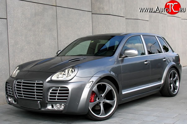 30 699 р. Передний бампер Techart Magnum I Porsche Cayenne 955 (2002-2006) (Неокрашенный)  с доставкой в г. Йошкар-Ола