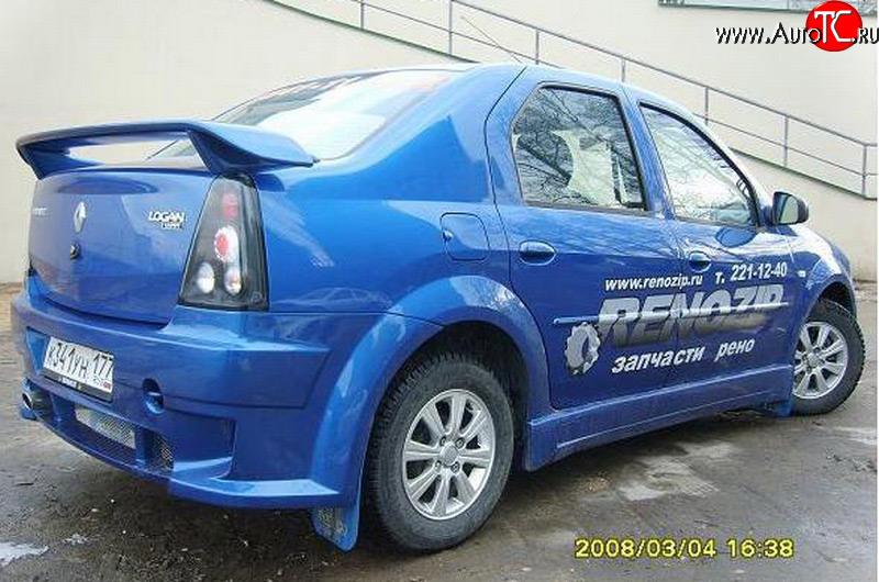 6 499 р. Низкий спойлер Power DM  Renault Logan  1 (2004-2010) дорестайлинг (Неокрашенный)  с доставкой в г. Йошкар-Ола