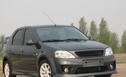 9 799 р. Передний бампер Power DM 2  Renault Logan  1 (2010-2016), Лада Ларгус (2012-2021) (Без сетки, Неокрашенный)  с доставкой в г. Йошкар-Ола. Увеличить фотографию 1