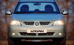 3 399 р. Передний бампер SAT Renault Logan 1 дорестайлинг (2004-2010) (Неокрашенный)  с доставкой в г. Йошкар-Ола. Увеличить фотографию 2