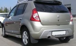 6 549 р. Пороги накладки Kart RS Renault Sandero (BS) (2009-2014) (Неокрашенные)  с доставкой в г. Йошкар-Ола. Увеличить фотографию 2