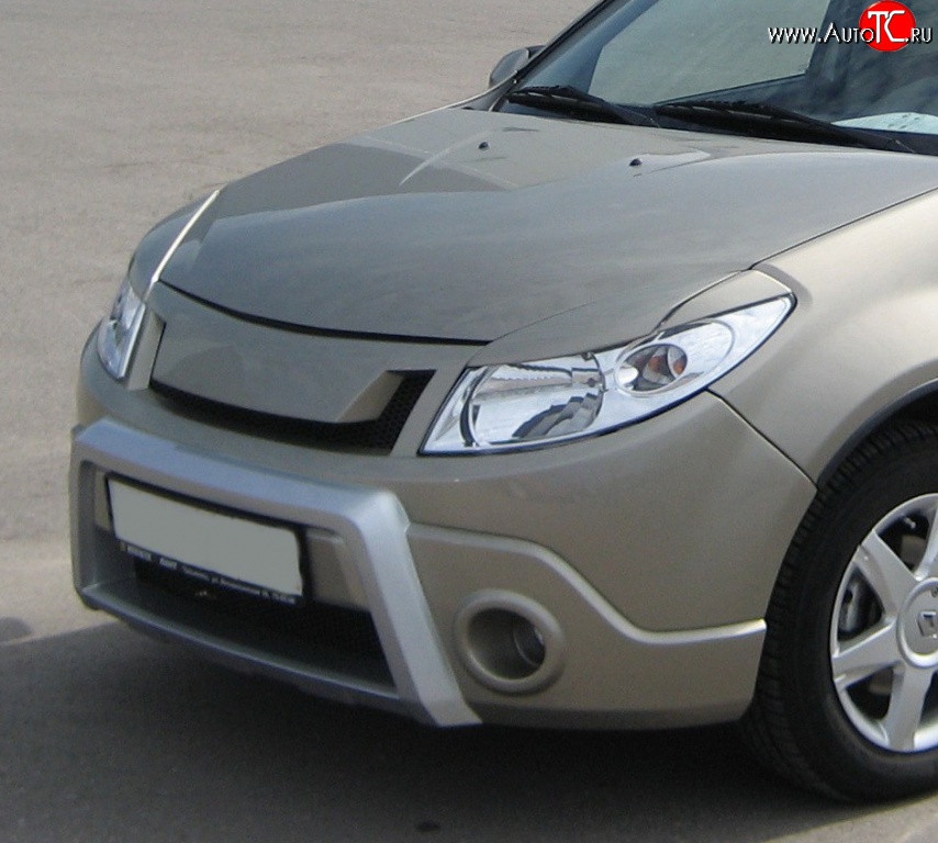 1 849 р. Реснички Kart RS Renault Sandero (BS) (2009-2014) (Неокрашенные)  с доставкой в г. Йошкар-Ола