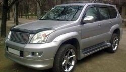 14 149 р. Пороги накладки Original Design Toyota Land Cruiser Prado J120 (2002-2009) (Неокрашенные)  с доставкой в г. Йошкар-Ола. Увеличить фотографию 3