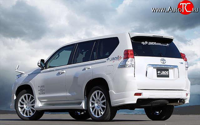 12 799 р. Накладки заднего бампера JAOS  Toyota Land Cruiser Prado  J150 (2009-2013) дорестайлинг (Неокрашенная)  с доставкой в г. Йошкар-Ола