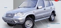 499 р. Накладки на зеркала Кураж 2 до 2005 года Chevrolet Niva 2123 дорестайлинг (2002-2008) (Неокрашенные)  с доставкой в г. Йошкар-Ола. Увеличить фотографию 2