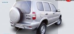 429 р. Накладки Кураж 2 на фонари (до 2009 г)  Chevrolet Niva  2123 (2002-2008), Лада 2123 (Нива Шевроле) (2002-2008) (Неокрашенные)  с доставкой в г. Йошкар-Ола. Увеличить фотографию 2