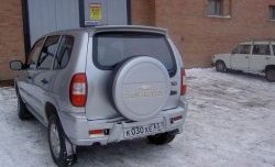 2 299 р. Чехол запасного колеса Chevrolet  Chevrolet Niva  2123 (2002-2020), Лада 2123 (Нива Шевроле) (2002-2021), Лада Нива Трэвел (2021-2024) (Неокрашенный)  с доставкой в г. Йошкар-Ола. Увеличить фотографию 2