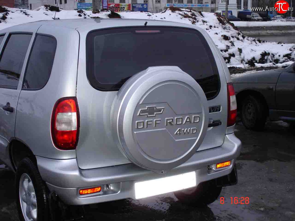 3 659 р. Бокс запасного колеса Off-Road  Chevrolet Niva  2123 (2009-2020), Лада 2123 (Нива Шевроле) (2002-2021), Лада Нива Трэвел (2021-2024) (Неокрашенный)  с доставкой в г. Йошкар-Ола