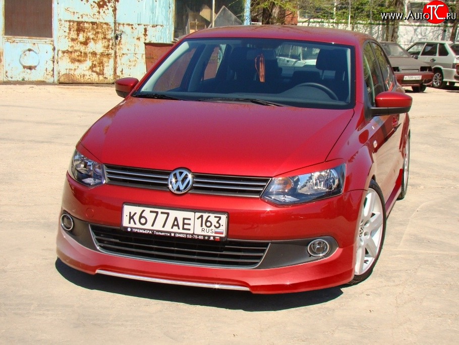 1 149 р. Реснички Racing Volkswagen Polo 5 хэтчбек дорестайлинг (2009-2015) (Неокрашенные)  с доставкой в г. Йошкар-Ола