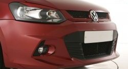 7 249 р. Передний бампер Sport Volkswagen Polo 5 седан дорестайлинг (2009-2015) (Неокрашенный)  с доставкой в г. Йошкар-Ола. Увеличить фотографию 3