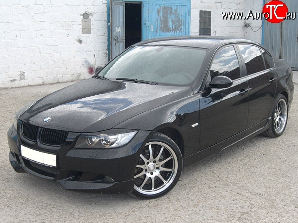 5 999 р. Накладка переднего бампера AC Shnitzer  BMW 3 серия  E90 (2004-2008) седан дорестайлинг (Неокрашенная)  с доставкой в г. Йошкар-Ола