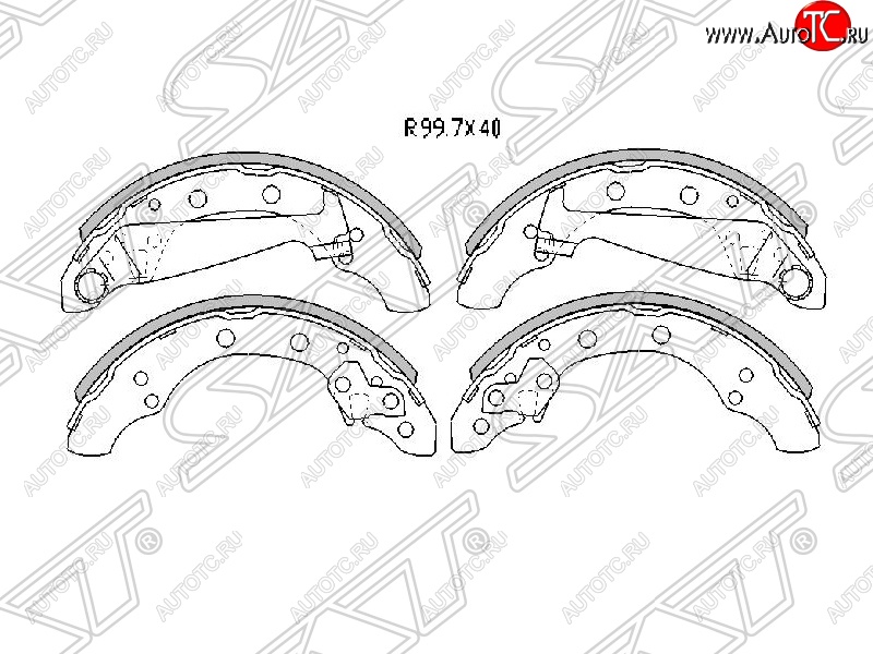 1 769 р. Колодки тормозные SAT (передние) Skoda Fabia Mk2 хэтчбэк рестайлинг (2010-2014)  с доставкой в г. Йошкар-Ола