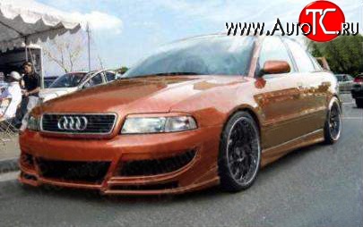 7 299 р. Передний бампер Carzone Audi A4 B5 8D2 седан 2-ой рестайлинг (1999-2001)  с доставкой в г. Йошкар-Ола