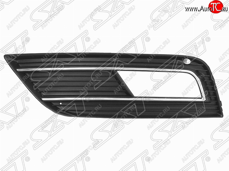 799 р. Левая оправа противотуманной фары SAT  Audi A4  B8 (2011-2015) рестайлинг, седан, рестайлинг, универсал (Неокрашенная)  с доставкой в г. Йошкар-Ола