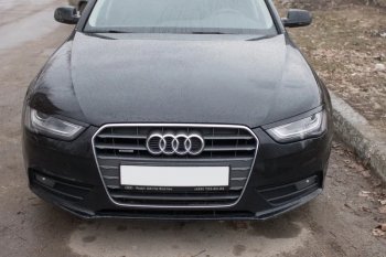 1 139 р. Реснички на фары KURAJ Audi A4 B8 дорестайлинг, седан (2007-2011) (Неокрашенные)  с доставкой в г. Йошкар-Ола. Увеличить фотографию 2