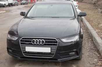 1 139 р. Реснички на фары KURAJ Audi A4 B8 дорестайлинг, седан (2007-2011) (Неокрашенные)  с доставкой в г. Йошкар-Ола. Увеличить фотографию 3