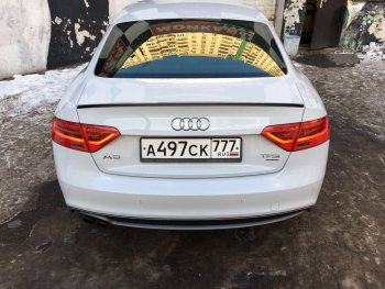 3 699 р. Лип спойлер АВТОКРАТ Audi A5 8T дорестайлинг, лифтбэк (2007-2011) (Неокрашенный)  с доставкой в г. Йошкар-Ола. Увеличить фотографию 2