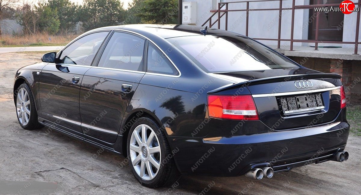 7 049 р. Лип спойлер Racing Audi A6 C6 дорестайлинг, седан (2004-2008)  с доставкой в г. Йошкар-Ола