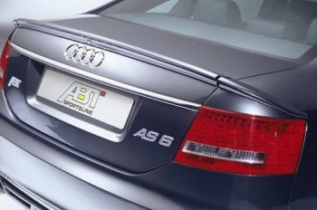 7 049 р. Лип спойлер Racing Audi A6 C6 дорестайлинг, седан (2004-2008)  с доставкой в г. Йошкар-Ола. Увеличить фотографию 2