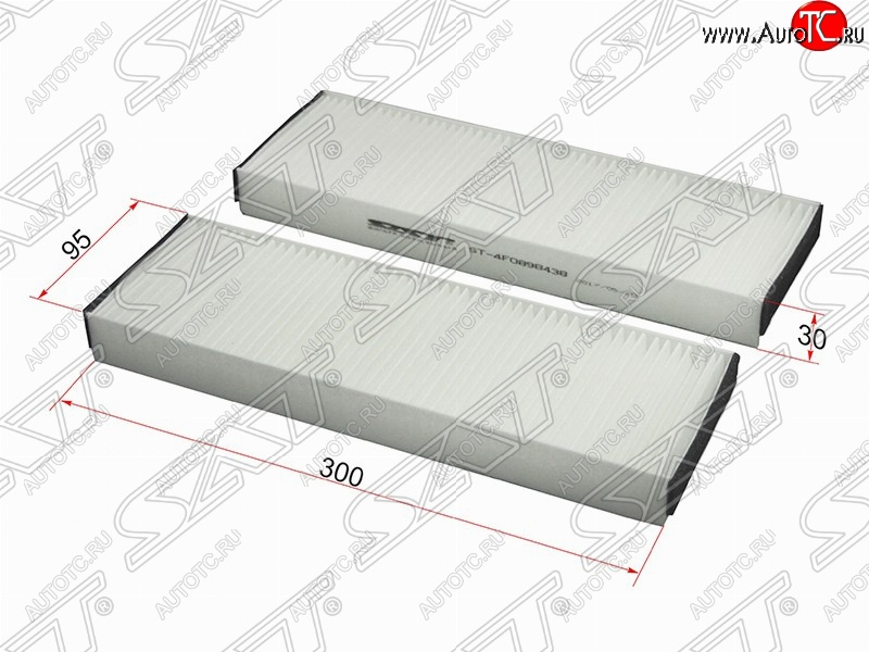 299 р. Фильтр салонный SAT (комплект 2 шт.)  Audi A6  C6 (2004-2008) дорестайлинг, седан, дорестайлинг, универсал  с доставкой в г. Йошкар-Ола