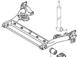 2 199 р. Полиуретановый сайлентблок балки задней подвески Точка Опоры Volkswagen Passat B5 универсал дорестайлинг (1996-2000)  с доставкой в г. Йошкар-Ола. Увеличить фотографию 2