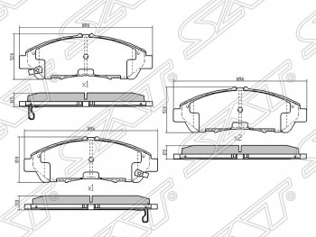 5 949 р. Передние тормозные колодки Brembo Audi Q3 8U дорестайлинг (2011-2015)  с доставкой в г. Йошкар-Ола. Увеличить фотографию 2