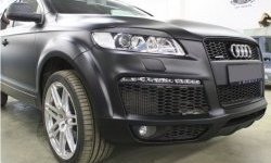 1 479 р. Реснички на фары CT Audi Q7 4L рестайлинг (2009-2015) (Неокрашенные)  с доставкой в г. Йошкар-Ола. Увеличить фотографию 3