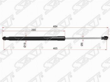 629 р. Упор крышки багажника SAT  BMW 1 серия ( F21,  F20) (2011-2020) хэтчбэк 3 дв. дорестайлинг, хэтчбэк 5 дв. дорестайлинг, хэтчбэк 3 дв. 1-ый рестайлинг, хэтчбэк 3 дв. 2-ой рестайлинг, хэтчбэк 5 дв. 2-ой рестайлинг  с доставкой в г. Йошкар-Ола. Увеличить фотографию 1