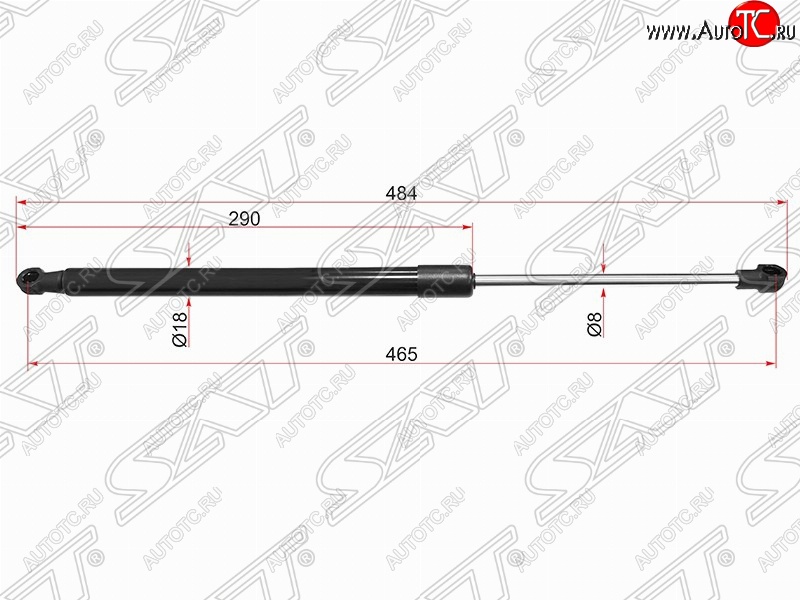 629 р. Упор крышки багажника SAT  BMW 1 серия ( F21,  F20) (2011-2020) хэтчбэк 3 дв. дорестайлинг, хэтчбэк 5 дв. дорестайлинг, хэтчбэк 3 дв. 1-ый рестайлинг, хэтчбэк 3 дв. 2-ой рестайлинг, хэтчбэк 5 дв. 2-ой рестайлинг  с доставкой в г. Йошкар-Ола