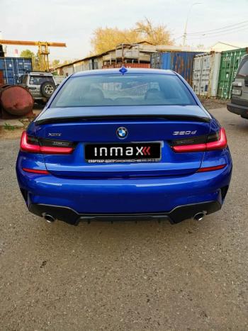 12 999 р. Диффузор заднего бампера М-Perfomance 320  BMW 3 серия  G20 (2018-2022) седан Inmax (цвет: черный глянец)  с доставкой в г. Йошкар-Ола. Увеличить фотографию 10