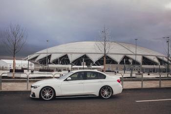 5 999 р. Накладки M-Perfomance под задний бампер (мини-лезвия) BMW 3 серия F30 седан дорестайлинг (2012-2015) (цвет: черный матовый)  с доставкой в г. Йошкар-Ола. Увеличить фотографию 13