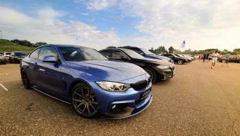 14 499 р. Сплиттер переднего бампера М-Perfomance  BMW 4 серия ( F32,  F36) (2013-2020) купе дорестайлинг, лифтбэк дорестайлинг, купе рестайлинг, лифтбэк рестайлинг (цвет: черный матовый)  с доставкой в г. Йошкар-Ола. Увеличить фотографию 2