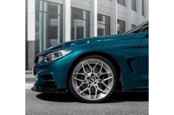 14 499 р. Сплиттер переднего бампера М-Perfomance  BMW 4 серия ( F32,  F36) (2013-2020) купе дорестайлинг, лифтбэк дорестайлинг, купе рестайлинг, лифтбэк рестайлинг (цвет: черный матовый)  с доставкой в г. Йошкар-Ола. Увеличить фотографию 4