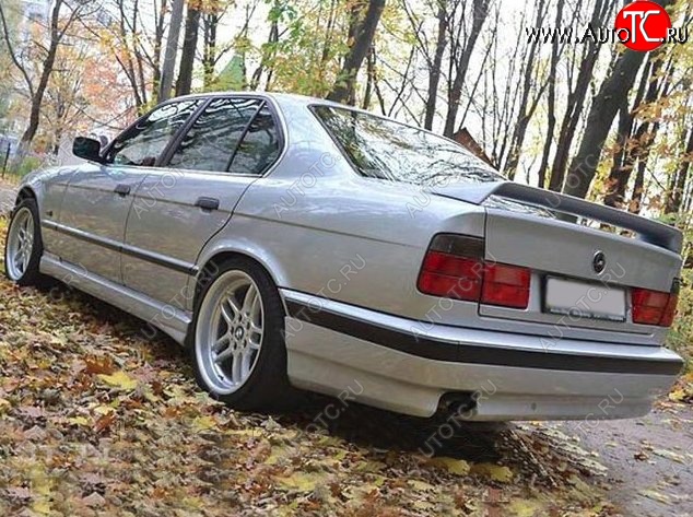 4 499 р. Накладка на задний бампер Schnitzer BMW 5 серия E34 седан дорестайлинг (1988-1994)  с доставкой в г. Йошкар-Ола