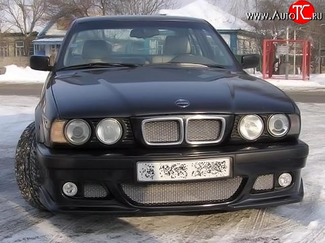 6 899 р. Передний бампер RIEGER BMW 5 серия E34 седан дорестайлинг (1988-1994) (Неокрашенный)  с доставкой в г. Йошкар-Ола