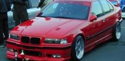 849 р. Реснички на фары Sport BMW 3 серия E36 седан (1990-2000) (Неокрашенные)  с доставкой в г. Йошкар-Ола. Увеличить фотографию 2