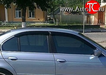 999 р. Комплект дефлекторов окон (ветровиков) 4 шт. (седан) Russtal BMW 5 серия E39 седан дорестайлинг (1995-2000)  с доставкой в г. Йошкар-Ола