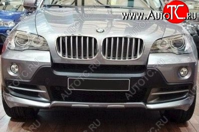 46 999 р. Накладка на передний бампер CT BMW X5 E70 дорестайлинг (2006-2010) (Неокрашенная)  с доставкой в г. Йошкар-Ола