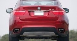 3 149 р. Накладка на крышку багажника СТ BMW X6 E71 дорестайлинг (2008-2012)  с доставкой в г. Йошкар-Ола. Увеличить фотографию 2