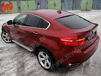 4 649 р. Лип спойлер Tuning-Sport BMW X6 E71 рестайлинг (2012-2014) (Неокрашенный)  с доставкой в г. Йошкар-Ола. Увеличить фотографию 2