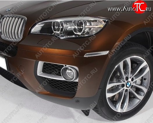 5 949 р. Подиумы противотуманных фар СТ BMW X6 E71 рестайлинг (2012-2014)  с доставкой в г. Йошкар-Ола