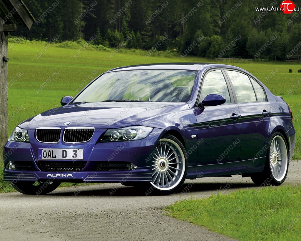 16 599 р. Накладка на передний бампер Alpina BMW 3 серия E90 седан дорестайлинг (2004-2008)  с доставкой в г. Йошкар-Ола